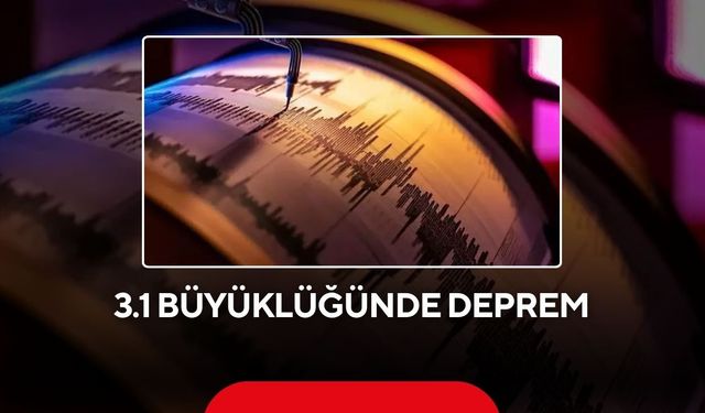 3.1 büyüklüğünde deprem