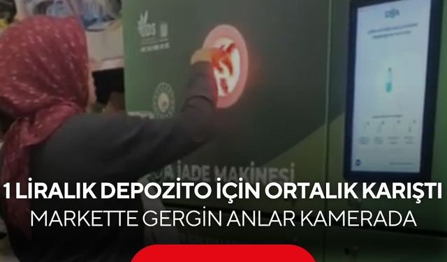 Depozito makinesi önünde kavga! "10 Kişinin T.C.'si Bunda Nasıl Var?"