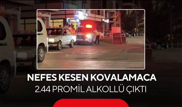 'Dur' ihtarına uymadı! Alkollü sürücü polis kıskacından kaçamadı...