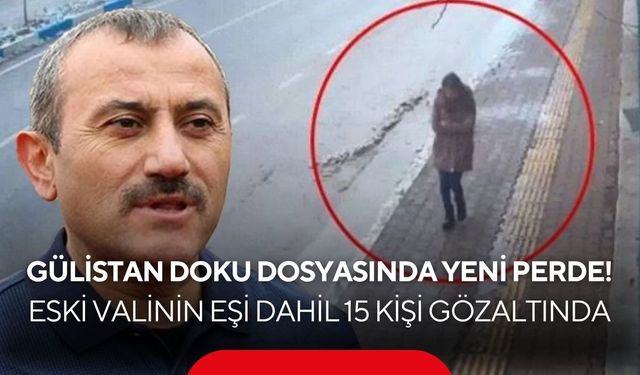 Gülistan Doku dosyasında yeni perde! Eski valinin eşi dahil 15 kişi gözaltında