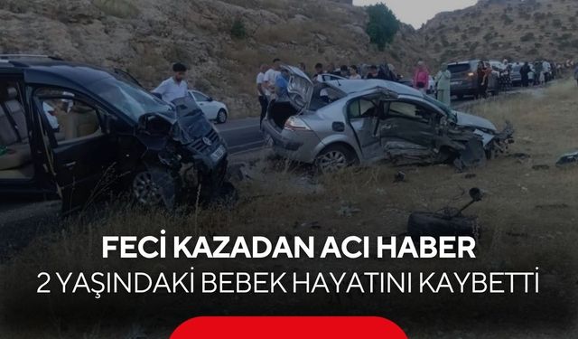 İki aracın çarpıştığı kazada yürek yakan son: 2 yaşındaki bebek kurtarılamadı