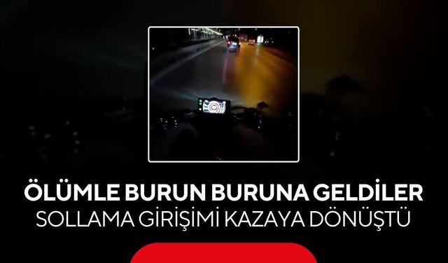 Sollamak isterken otomobile çarptı! Motosikletteki 2 kişi ölümden döndü...