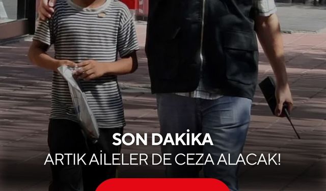 Son Dakika! Suça sürüklenen çocukların ailelerine de ceza yolda! Teklif TBMM'de