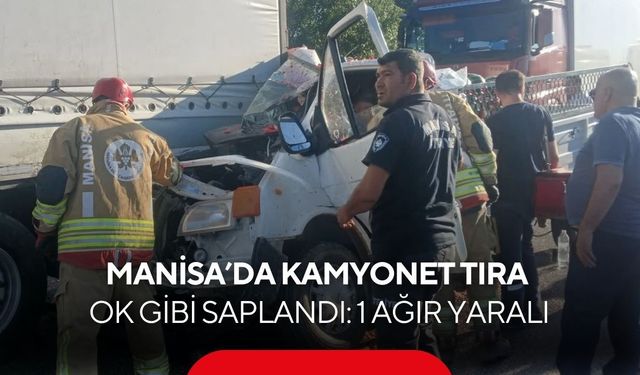 Salihli-Kula yolunda feci kaza: 1 ağır yaralı