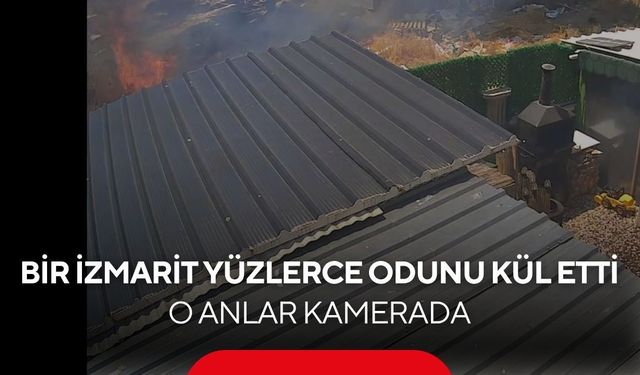 Yere attığı sigara az kalsın felakete neden oluyordu! O anlar kamerada...