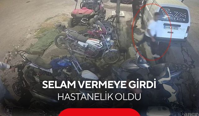 Arkadaşına selam vermek için girdi, bir anda tamir kanalına düştü! O anlar kameraya böyle yansıdı...