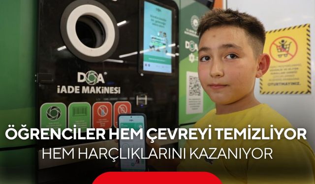 Atıklar harçlığa dönüşüyor! Öğrencilerden örnek çevre hareketi...