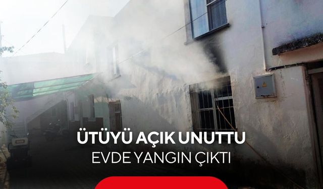 Bir anlık unutkanlık yangına neden oldu! Açık kalan ütü evi dumana boğdu