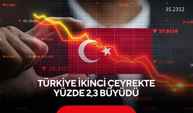 Türkiye ikinci çeyrekte yüzde 2,3 büyüdü