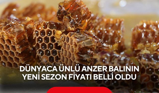 Dünyaca ünlü anzer balının yeni sezon fiyatı belli oldu