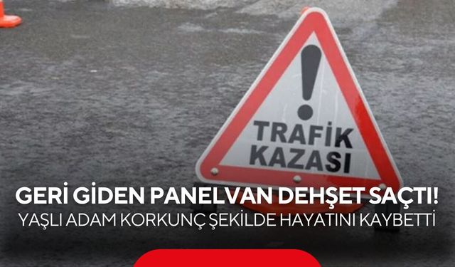 Geri giden panelvan dehşet saçtı! Yaşlı adam korkunç şekilde hayatını kaybetti