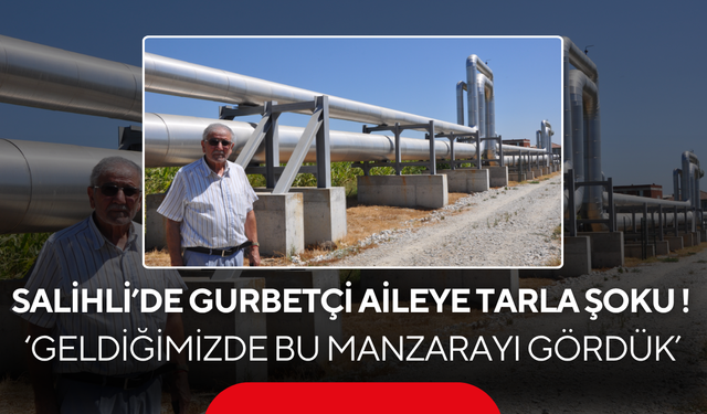 Salihli’de gurbetçi aileye tarla şoku ! ‘Geldiğimizde bu manzarayı gördük’