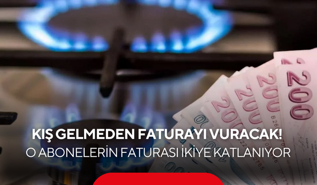 Kış gelmeden faturayı vuracak: 23 milyon abonenin %40'ı doğalgazı iki katı fiyata kullanacak!