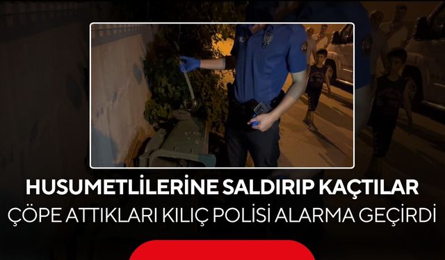 Polisi alarma geçiren kılıç çöpten çıktı! Gerçek sandılar, oyuncak çıktı