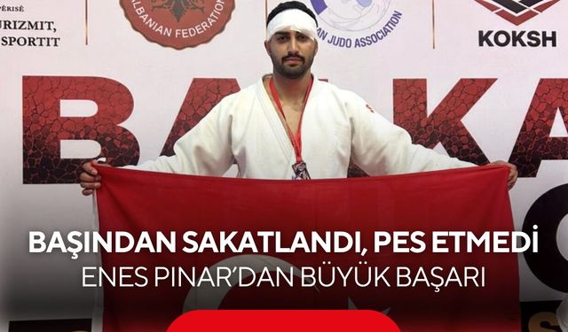 Sakatlandı, pes etmedi! Manisalı milli judocu Balkan üçüncüsü oldu