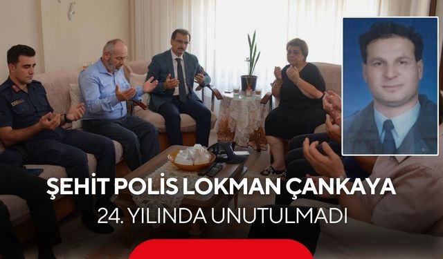 Salihli’de 24 yıl geçti, unutulmadı! Şehit Polis Lokman Çankaya anıldı