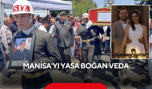 Eşiyle mutlu anıları kaldı... Manisalı uzman çavuşa son veda