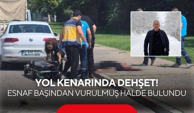 Yol kenarında dehşet! 53 yaşındaki esnaf başından vurulmuş halde bulundu