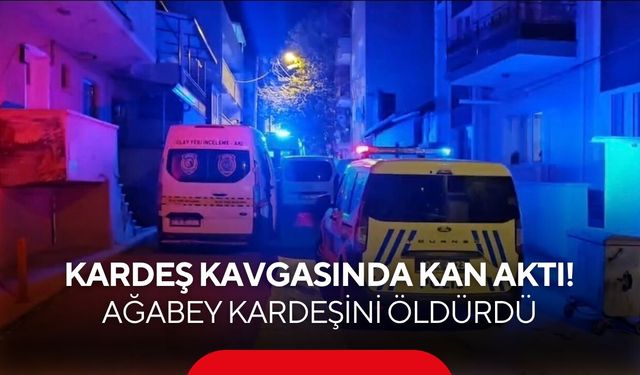 Kardeş kavgasında kan aktı! Ağabey kardeşini öldürdü