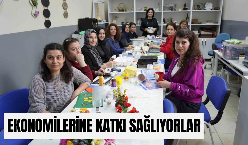 Soğuk Seramik Kursu ile ekonomilerine katkı sağlıyorlar