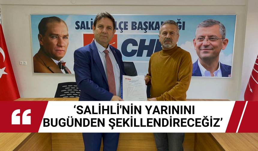 Salihli CHP’de sürpriz isim! Bağcı, aday adaylığı başvurusu yaptı