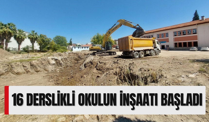 Manisa’nın o ilçesinde dev eğitim yatırımı | 16 derslikli okulun inşaatı başladı