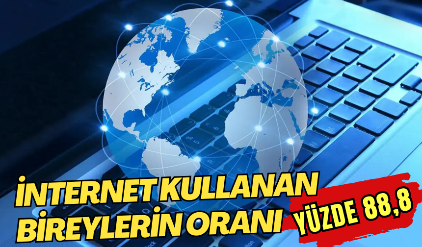 İnternet Kullanıcılarının Oranı %88,8'e Yükseldi