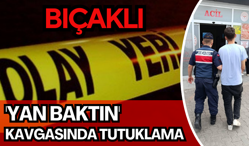 Salihli’de bıçaklı ‘yan baktın’ kavgasında 1 tutuklama