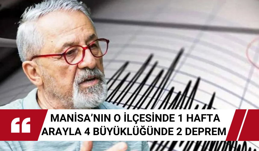 Manisa’nın o ilçesinde 1 hafta arayla 4 büyüklüğünde 2 deprem ! Naci Görür, depremleri değerlendirdi