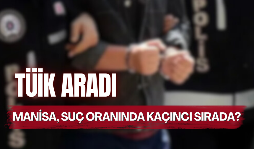 TÜİK aradı, Manisa, suç oranında kaçıncı sırada?