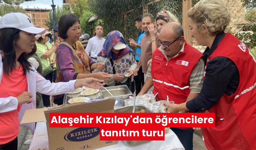 Alaşehir Kızılay'dan öğrencilere tanıtım turu