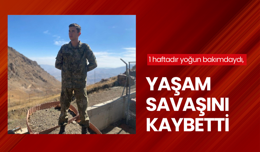 1 haftadır yoğun bakımdaydı, yaşam savaşını kaybetti