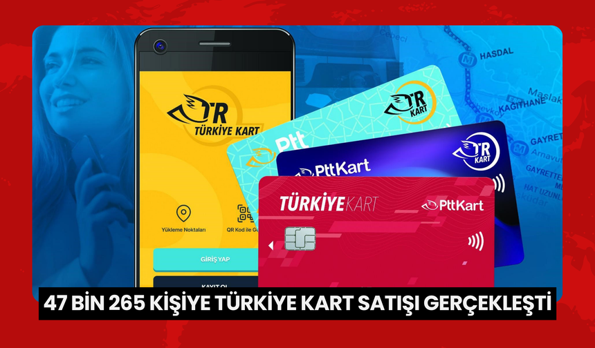 47 bin 265 kişiye Türkiye Kart satışı gerçekleşti