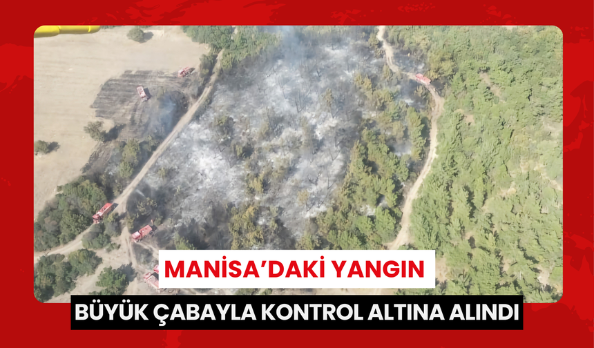 Manisa’daki yangın büyük çabayla kontrol altına alındı