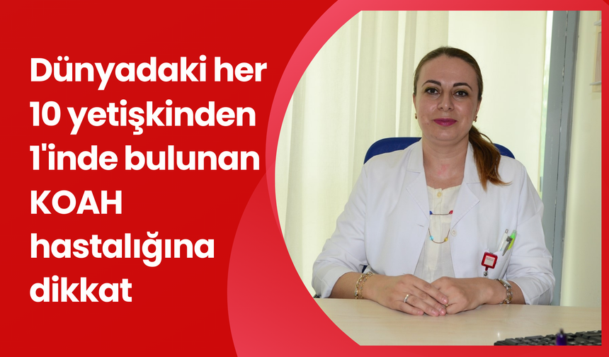 Dünyadaki her 10 yetişkinden 1'inde bulunan KOAH hastalığına dikkat