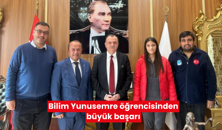 Bilim Yunusemre öğrencisinden büyük başarı