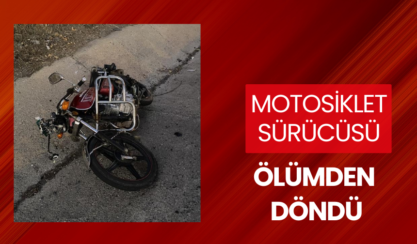 Motosiklet ile otomobil çarpıştı: 1 ağır yaralı