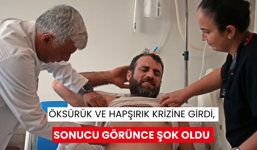 Öksürük ve hapşırık krizine girdi, sonucu görünce şok oldu