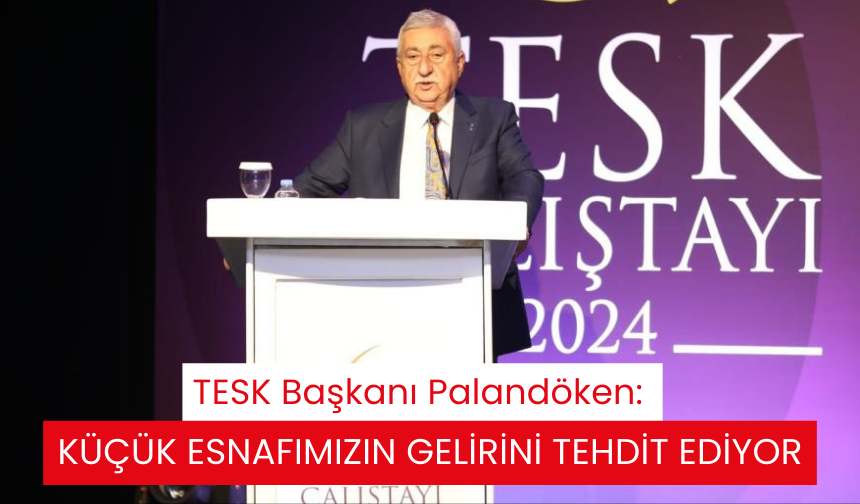 TESK Başkanı Palandöken: Küçük esnafımızın gelirini tehdit ediyor