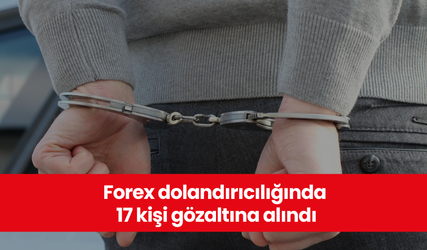 Forex dolandırıcılığında 17 kişi gözaltına alındı