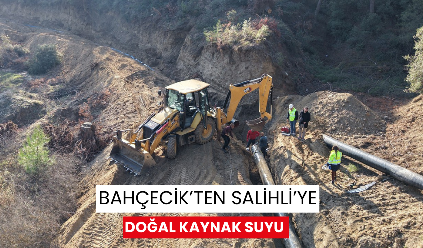 Son dakika… Projenin yüzde 30’u tamamlandı ! Salihli’nin içme suyu sorunu tarihe karışıyor