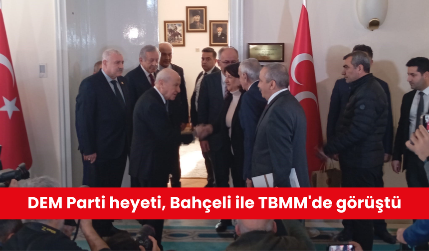 DEM Parti heyeti, Bahçeli ile TBMM'de görüştü