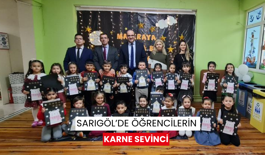 Sarıgöl’de öğrencilerin karne sevinci