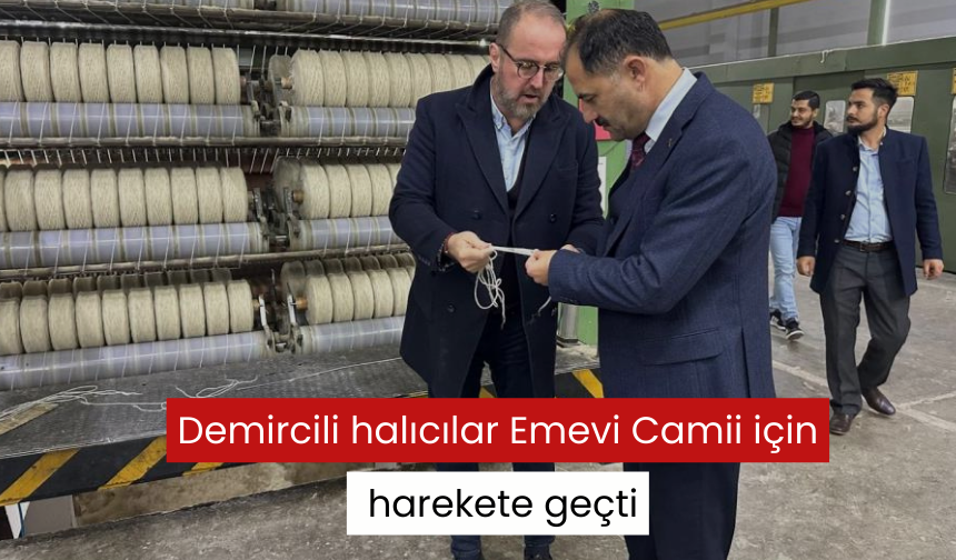 Demircili halıcılar Emevi Camii için harekete geçti