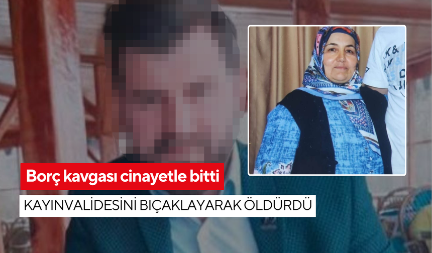 Borç kavgası cinayetle bitti: Kayınvalidesini bıçaklayarak öldürdü