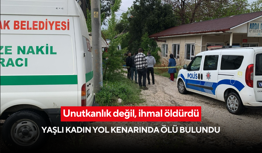 Unutkanlık değil, ihmal öldürdü: Yaşlı kadın yol kenarında ölü bulundu