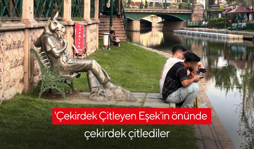 'Çekirdek Çitleyen Eşek'in önünde çekirdek çitlediler