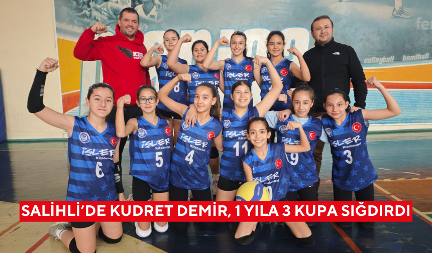 Salihli’de Kudret Demir, 1 yıla 3 kupa sığdırdı