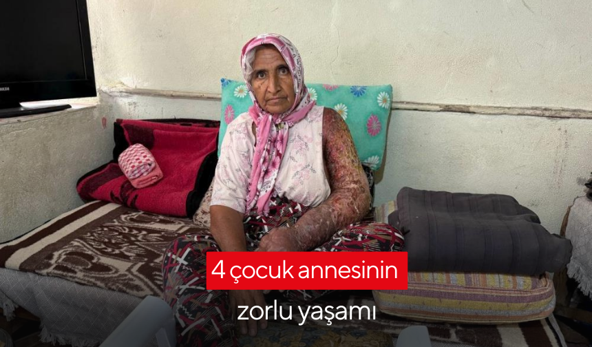 4 çocuk annesinin zorlu yaşamı