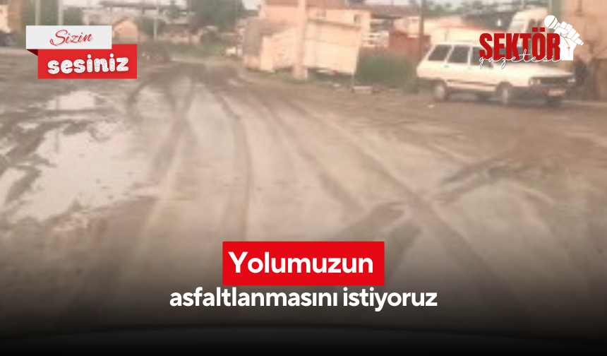 Yolumuzun asfaltlanmasını istiyoruz